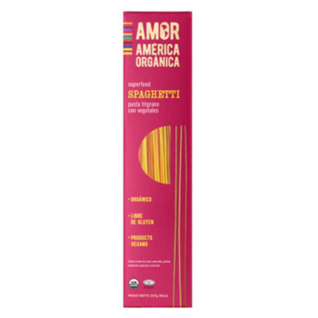 Imagen de Pasta Spaghetti Amor América Orgánica Trigrano Sin Gluten 227g