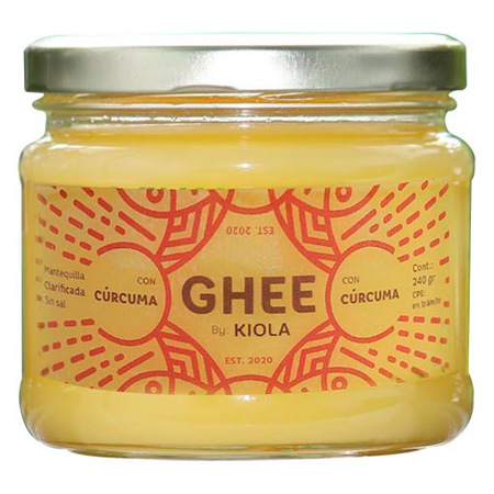 Imagen de Mantequilla Ghee  Kiola Con Cúrcuma 240g