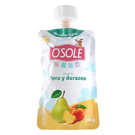 Imagen de Colado De Pera y Durazno Osole Sin Azúcar 100g