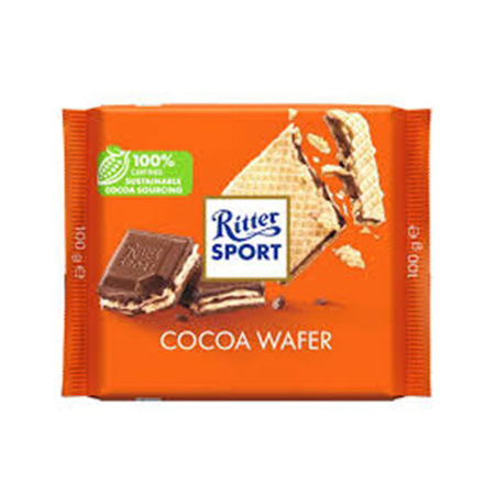 Imagen de Chocolate Barra Ritter Sport Cocoa Wafer 100g