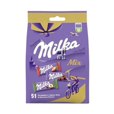 Imagen de Chocolate Barra Milka Mix 250gr 51 Und