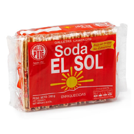 Imagen de Galletas de Soda El Sol Puig 250 Gr.