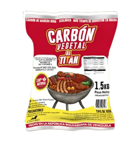 Imagen de Carbón Vegetal El Titan 1.5 Kg