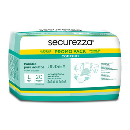 Imagen de Pañal Adulto Securezza Comfort L 20 Und