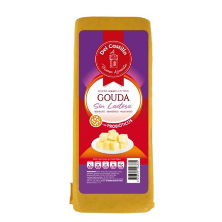 Imagen de Queso Gouda Sin Lactosa Del Castillo 250g