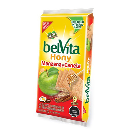 Imagen de Galleta Dulce Integral Con Miel Canela Y Manzana Belvita 9 Und 252g