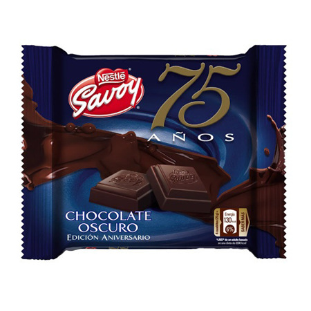Imagen de Chocolate Barra Savoy Oscuro 75 Años 25g