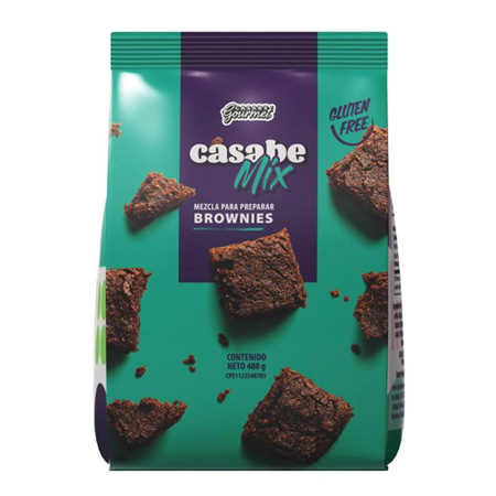 Imagen de Mezcla Para Brownies Casabe Gourmet Gluten Free 480g