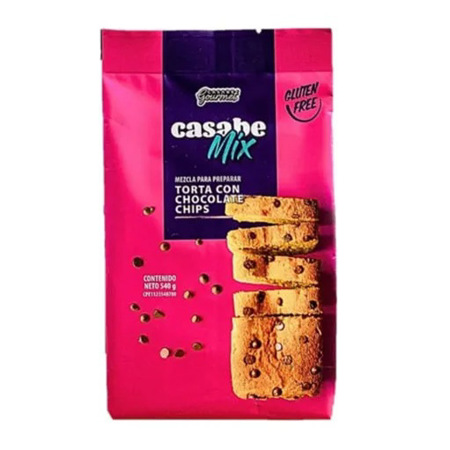 Imagen de Mezcla Para Torta Casabe Gourmet Chocolate Chips  Gluten Free 540g