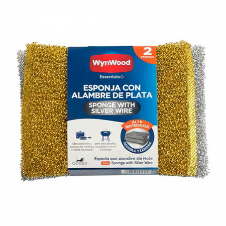 Imagen de Esponja Wynwood Con Alambre De Plata 2und