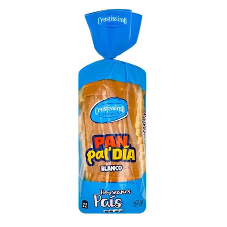 Imagen de Pan De Sándwich Blanco Crustissimo Blanco Pal Dia 420Gr.