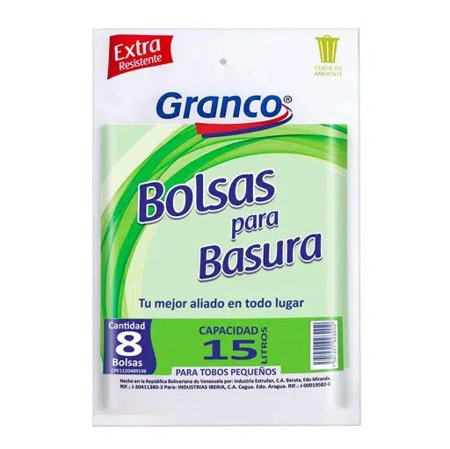 Imagen de Bolsa Para Basura 15L Granco 8Und
