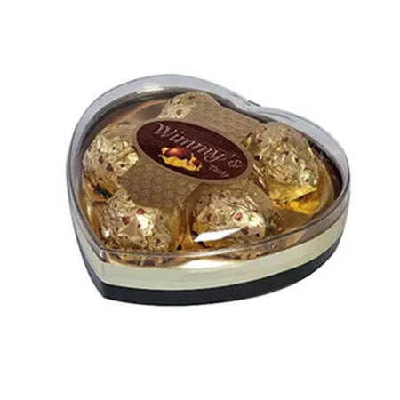 Imagen de Bombón Wimmys Chocolate Corazón Dorado 5 Und