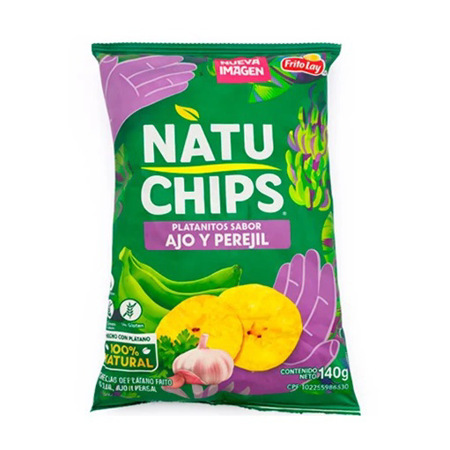 Imagen de Platanito Natuchips Ajo Y Perejil 140g