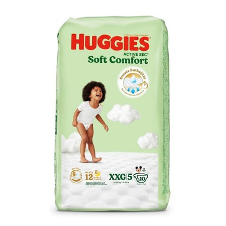 Imagen de Pañal Bebe Huggies Active Sec XXG 10und
