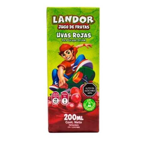 Imagen de Jugo De Uvas Rojas Landor 200ml