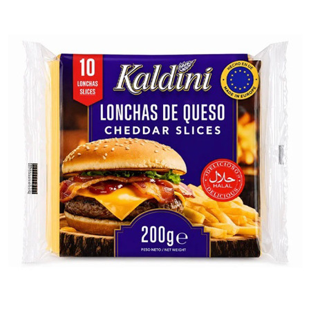 Imagen de Queso Fundido Kaldini Cheddar 10und 200g